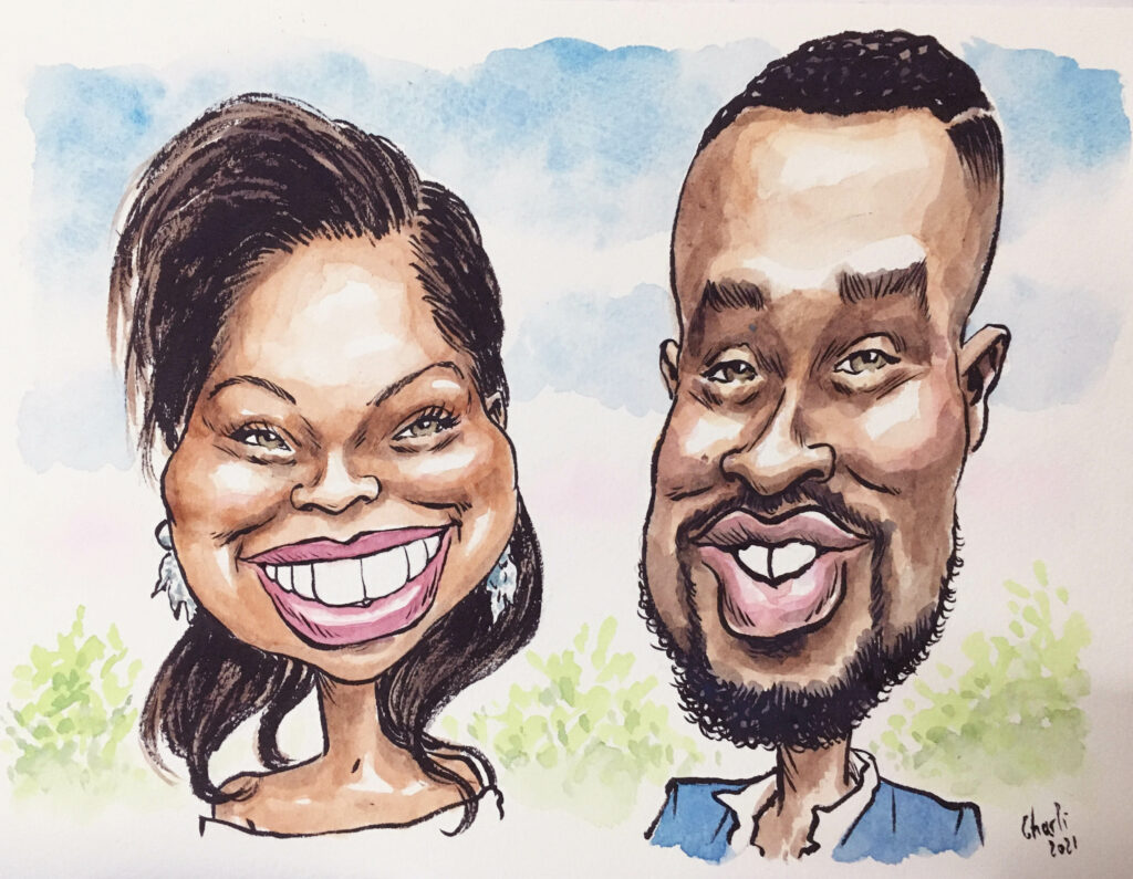 Caricatures mariage